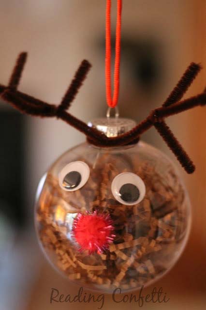 Reindeer Ornament #Christmas #ornaments #kids #diy #decorhomeideas