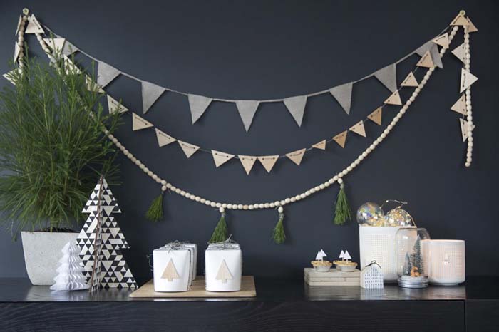 Scandi Christmas Table Settings #Christmas #minimalist #decor #decorhomeideas