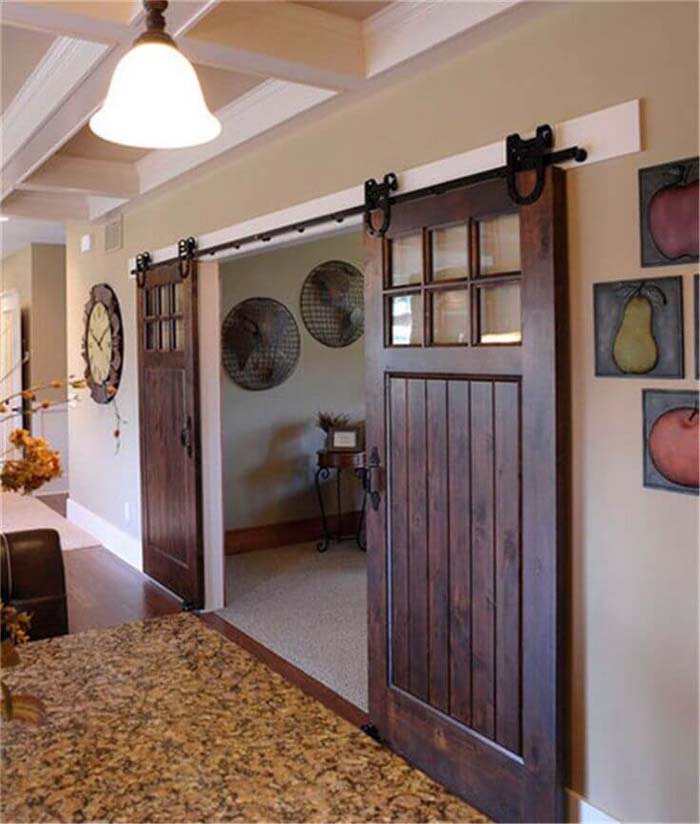 The Farmhouse Version of French Doors #farmhouse #furniture #decorhomeideas