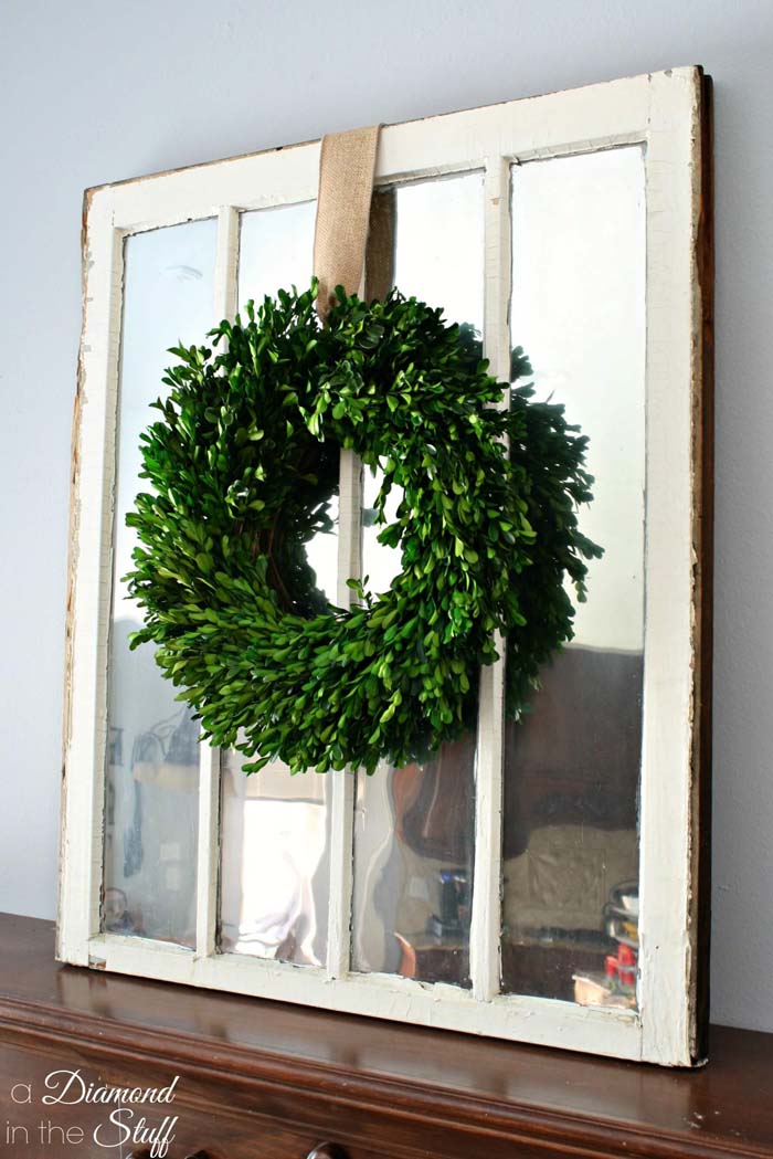A Window, a Mirror and a Wreath #farmhouse #furniture #decorhomeideas