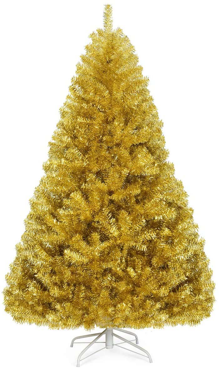 6FT Gold Christmas Tree #Christmas #Christmastree #artificialtree #decorhomeideas