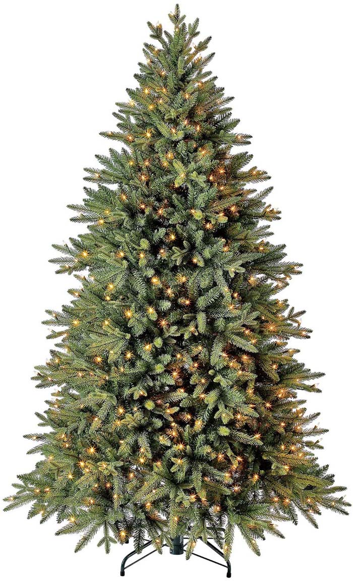 6.5 ft Pre-Lit Colorado Spruce #Christmas #Christmastree #artificialtree #decorhomeideas