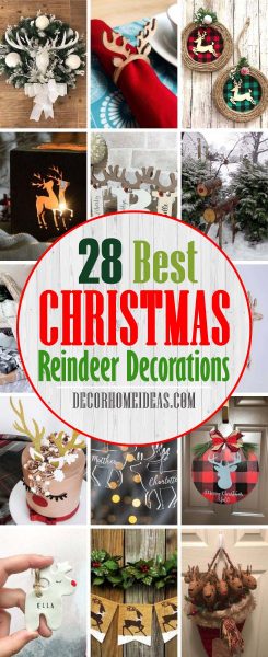 28 Unique Christmas Reindeer Decoration To Add Christmas Cheer To Your Home