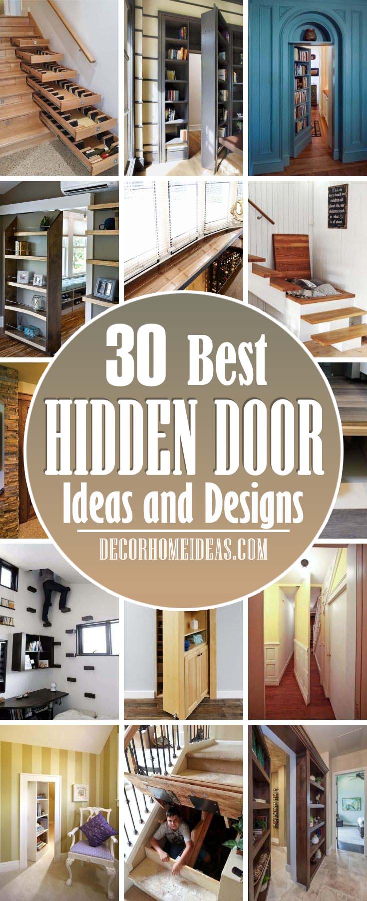 Best Clever Hidden Door Ideas. Discover a bit of fun and mystery with the top 50 best hidden door ideas. Explore entrances to secret rooms featuring hinged bookcases to walls and beyond. #decorhomeideas