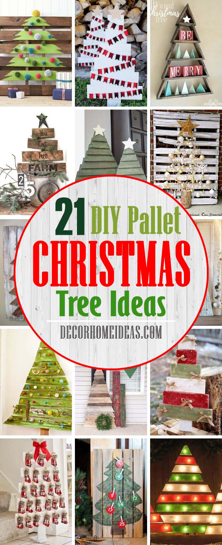 Best DIY Pallet Christmas Tree Ideas. Making. Making DIY pallet Christmas tree is great for the environment because it’s making use of scrap wood that would otherwise be thrown out. You'll find your favorite one or make your own version.