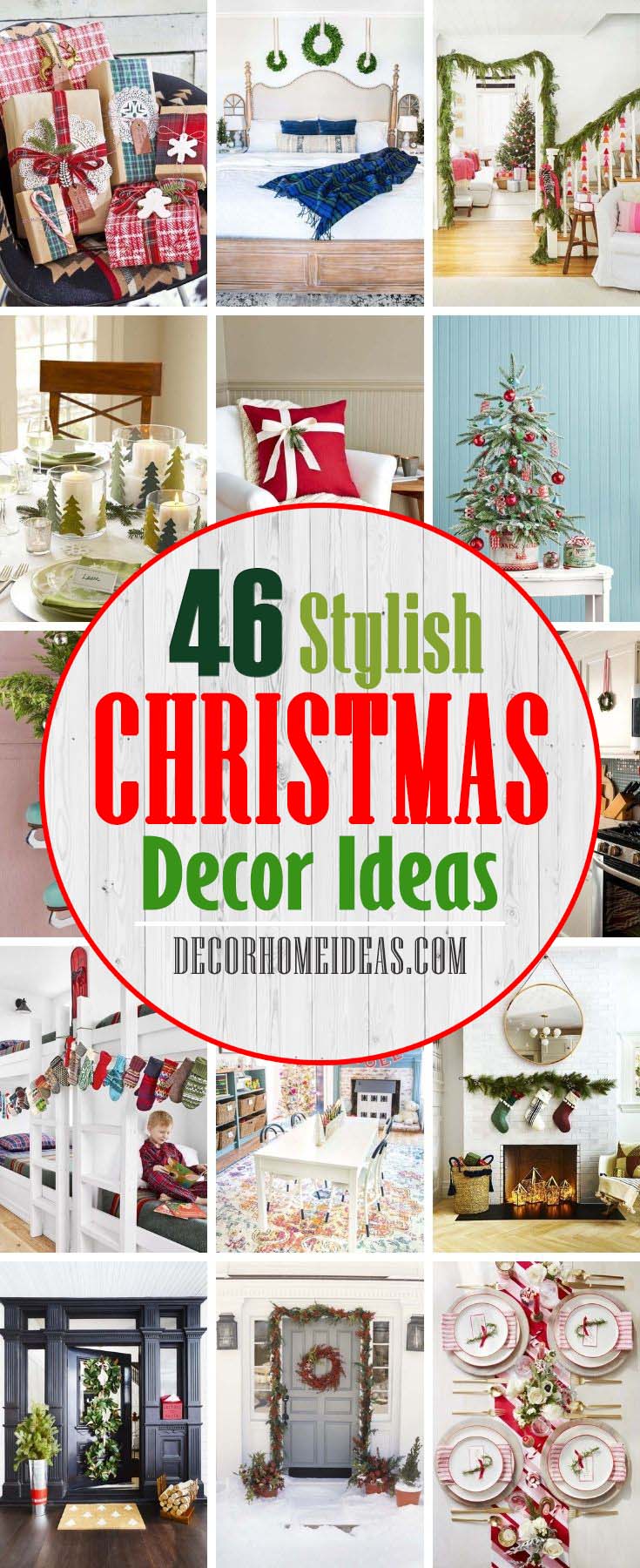 Best Stylish Christmas Decor Ideas. To help kick-start your inspiration, feast your eyes on these divine Christmas decorating ideas here. From pared-down wrapping paper to glitzy accessories to an innovative alternative to your favorite holiday staples, you’ll find something to make your spirits merry and bright. #decorhomeideas