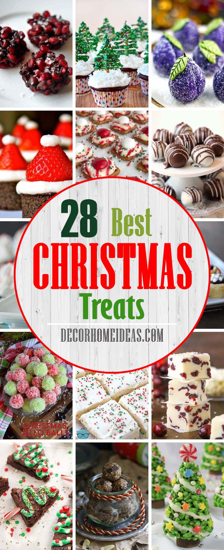 Best Sweet And Tasty Christmas Treats. Need some delicious and easy foods or recipes to celebrate these Christmas days or holidays? Here are some amazing Christmas treats that are easy to prepare and your family, guests, friends or kids will love to eat. #decorhomeideas