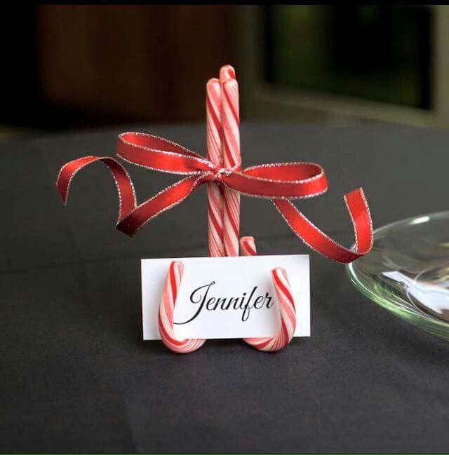 Candy Cane Placeholder #Christmas #cheap #elegant #decorhomeideas