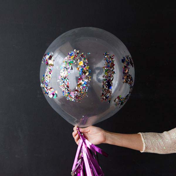 Confetti Balloons #NewYear #decorations #decorhomeideas