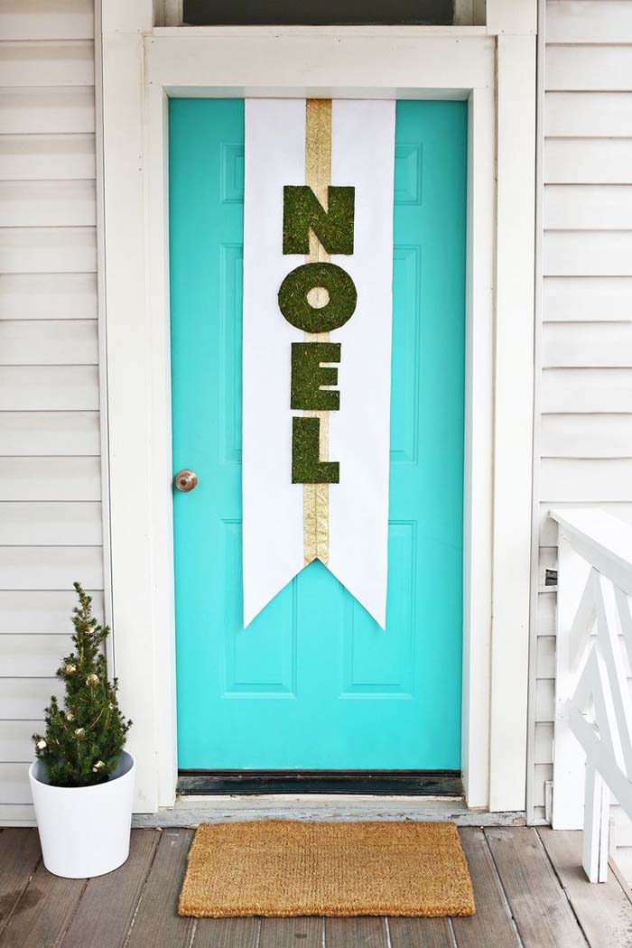 Craft a Cheery Welcome #Christmas #style #decorhomeideas