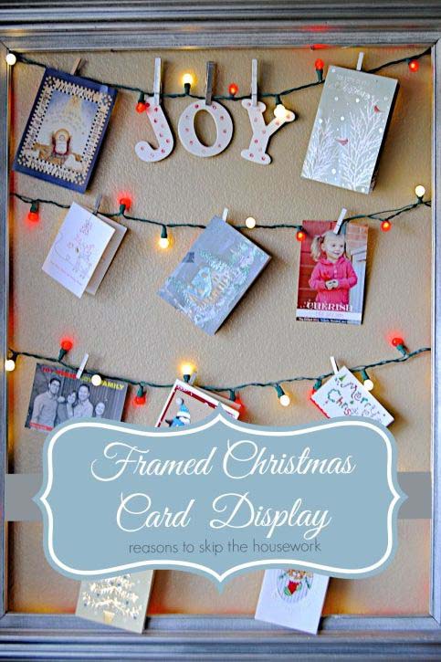 Display Christmas Cards #Christmas #style #decorhomeideas