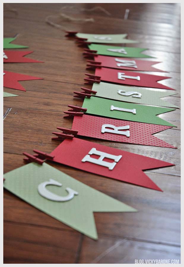 Fun and Simple #Christmas #DIY #garland #decorhomeideas