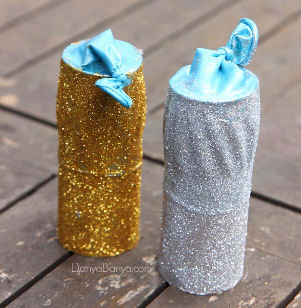 Glitter Party Poppers #NewYear #decorations #decorhomeideas