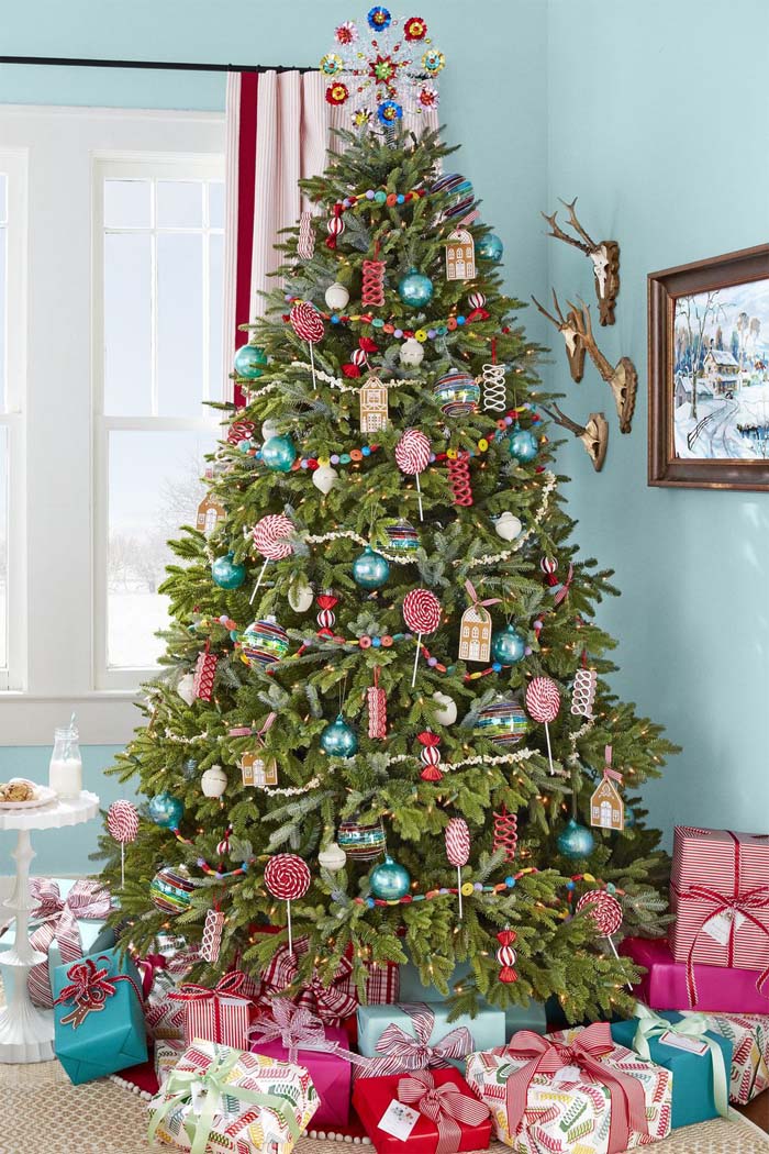 Go for the Candy Effect #Christmas #stylish #decorhomeideas