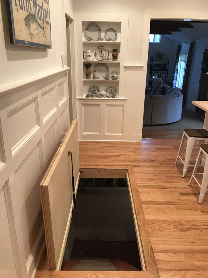 Hidden Kitchen Trap Door