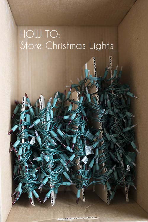 How To Store Christmas Lights #Christmas #storage #organization #decorhomeideas