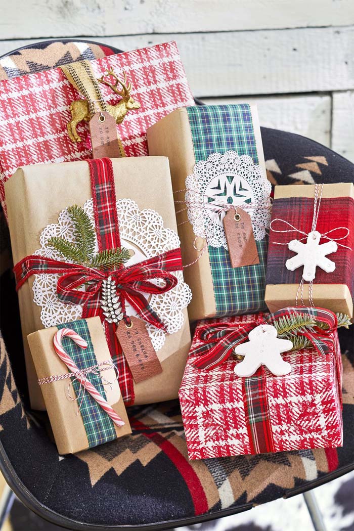 Mix and Match Gift Wrap #Christmas #stylish #decorhomeideas