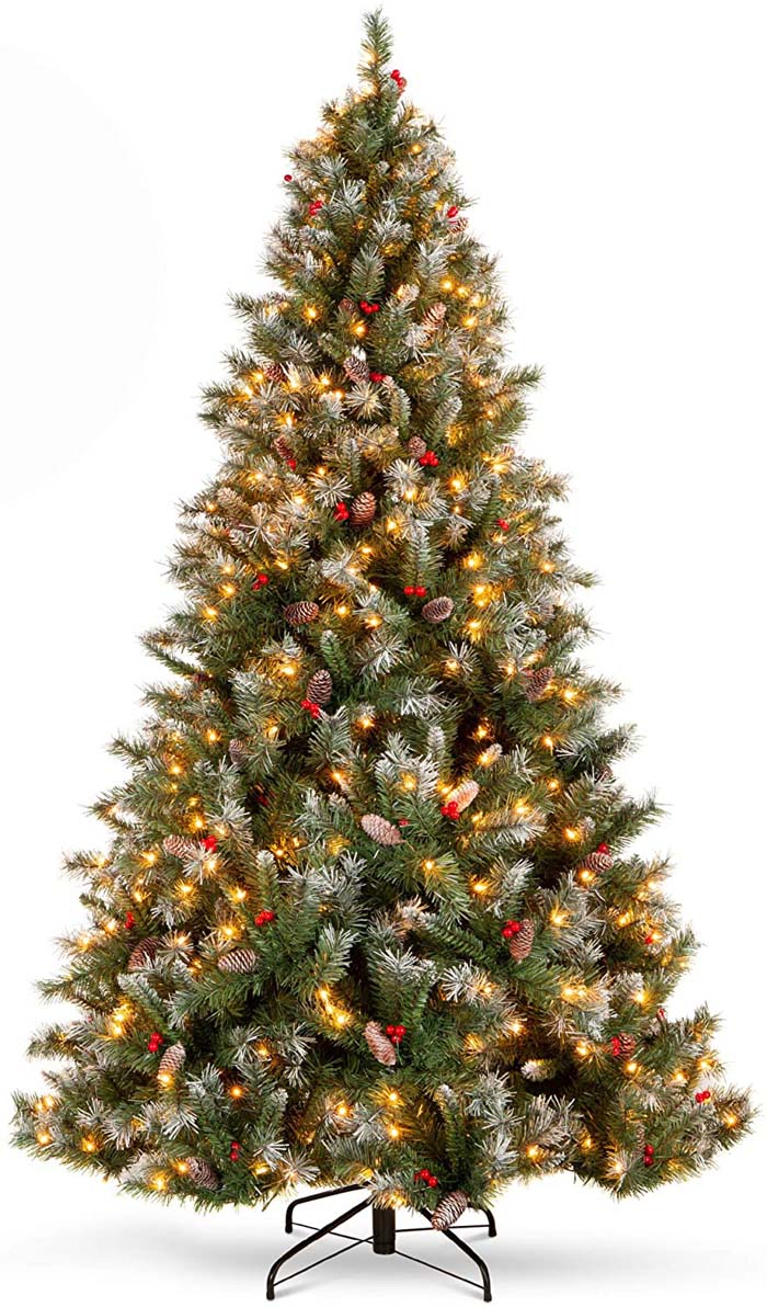 Pre-lit Pre-Decorated Pine Christmas Tree #Christmas #Christmastree #artificialtree #decorhomeideas