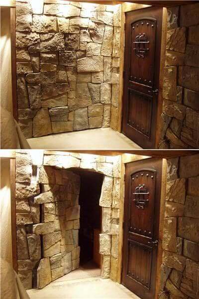 Rock Covered Secret Storage Door