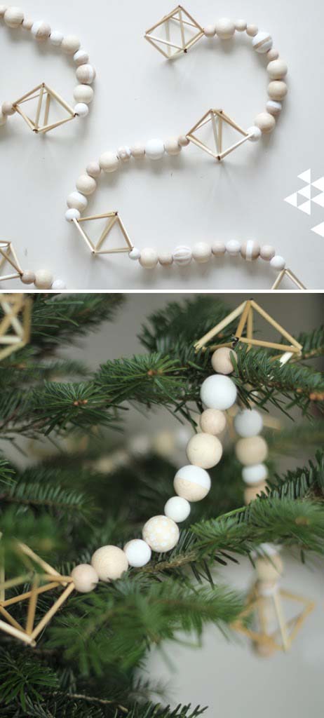 Scandinavian Tradition #Christmas #DIY #garland #decorhomeideas