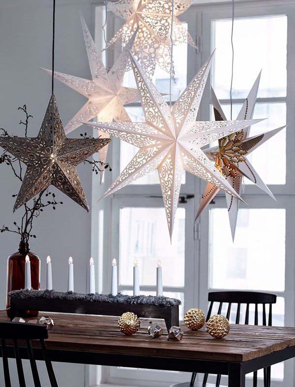 Starlight from Above #Christmas #indoordecorations #decorhomeideas