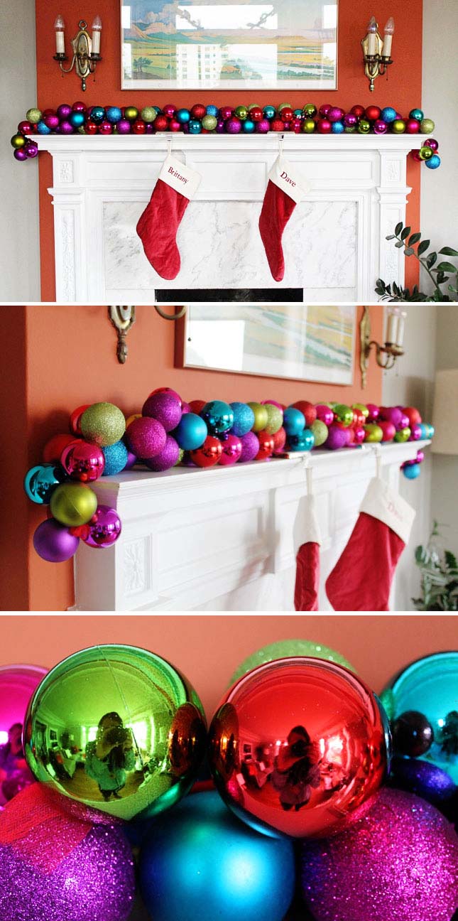 String of Pearls #Christmas #DIY #garland #decorhomeideas