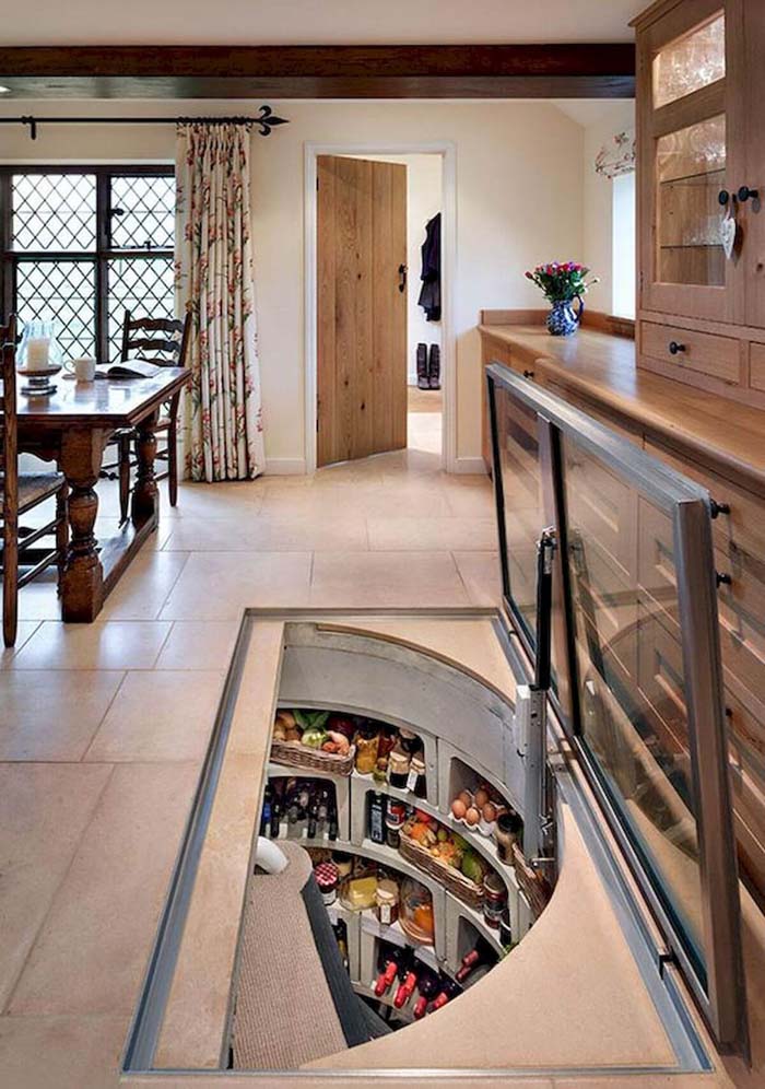 Under Floor Pantry