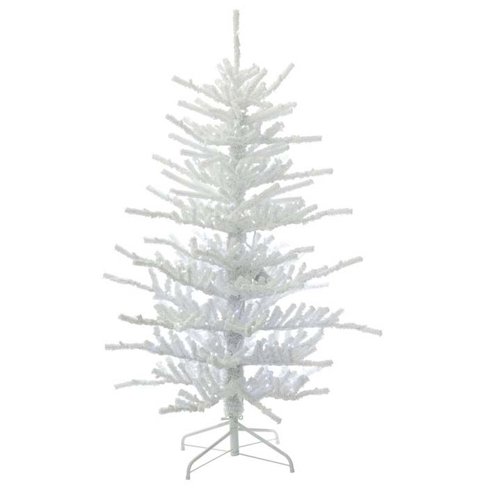 White Flocked Tree #Christmas #Christmastree #artificialtree #decorhomeideas