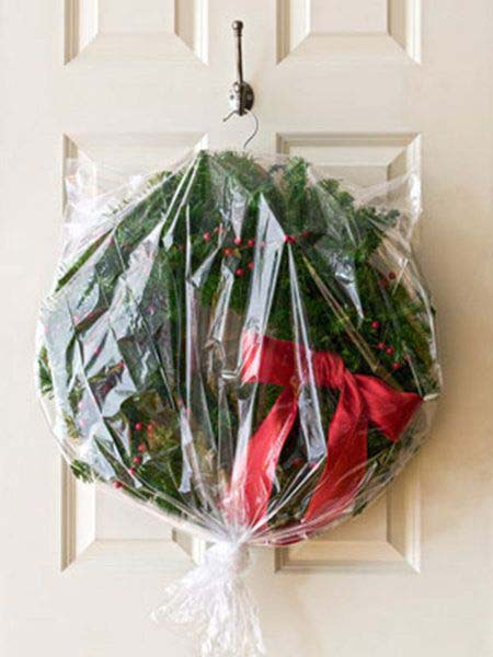 Wreath Storage #Christmas #storage #organization #decorhomeideas