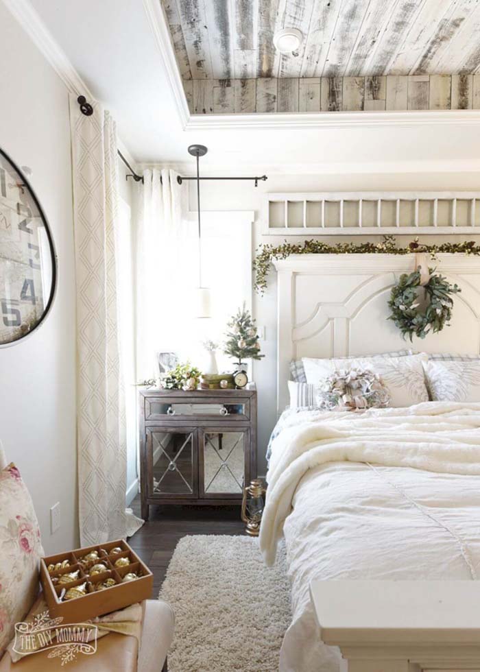 All White Bedroom Farmhouse Style #farmhouse #design #decorhomeideas