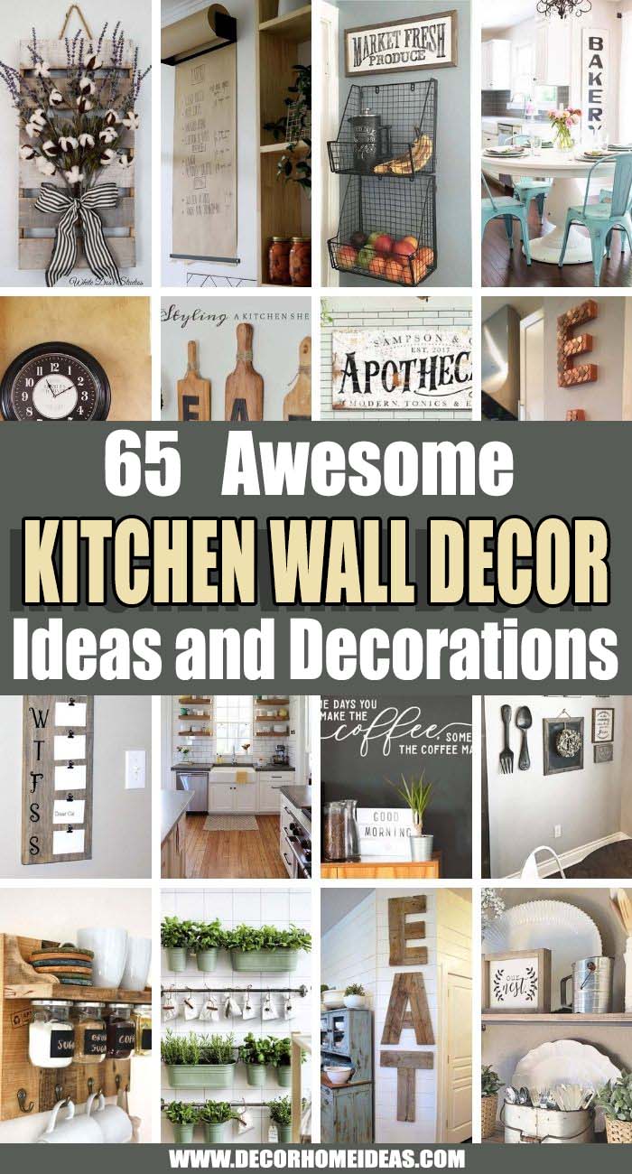 Best Kitchen Wall Decor Ideas. When it comes to kitchen wall decor ideas, it’s important to find art, pictures, signs, accessories and decorations that really speak to you. We collected the best ones here. #decorhomeideas