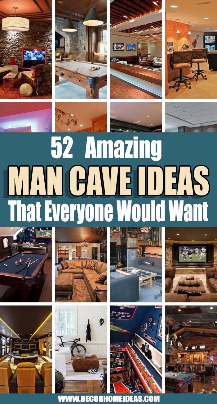 Best Man Cave Ideas. These are by far the best man cave ideas and designs that you could replicate in your home and build an enjoyable space. #decorhomeideas