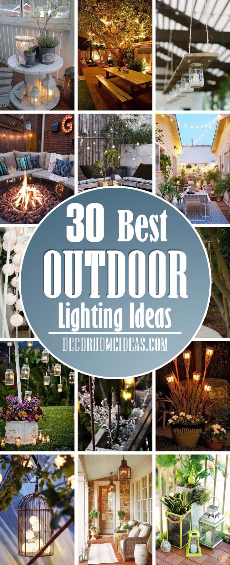 Best Outdoor Lighting Ideas. Outstanding outdoor lighting ideas for your house. Liven up your outdoor space with these fantastic outdoor lighting ideas. #decorhomeideas