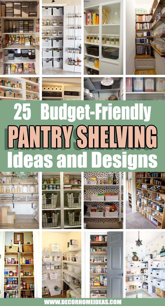 Best Pantry Shelving Ideas. A well-organized pantry is a game-changer for any home chef. With some easy to recreate pantry shelving ideas you can maximize the space and keep everything in perfect order. #decorhomeideas