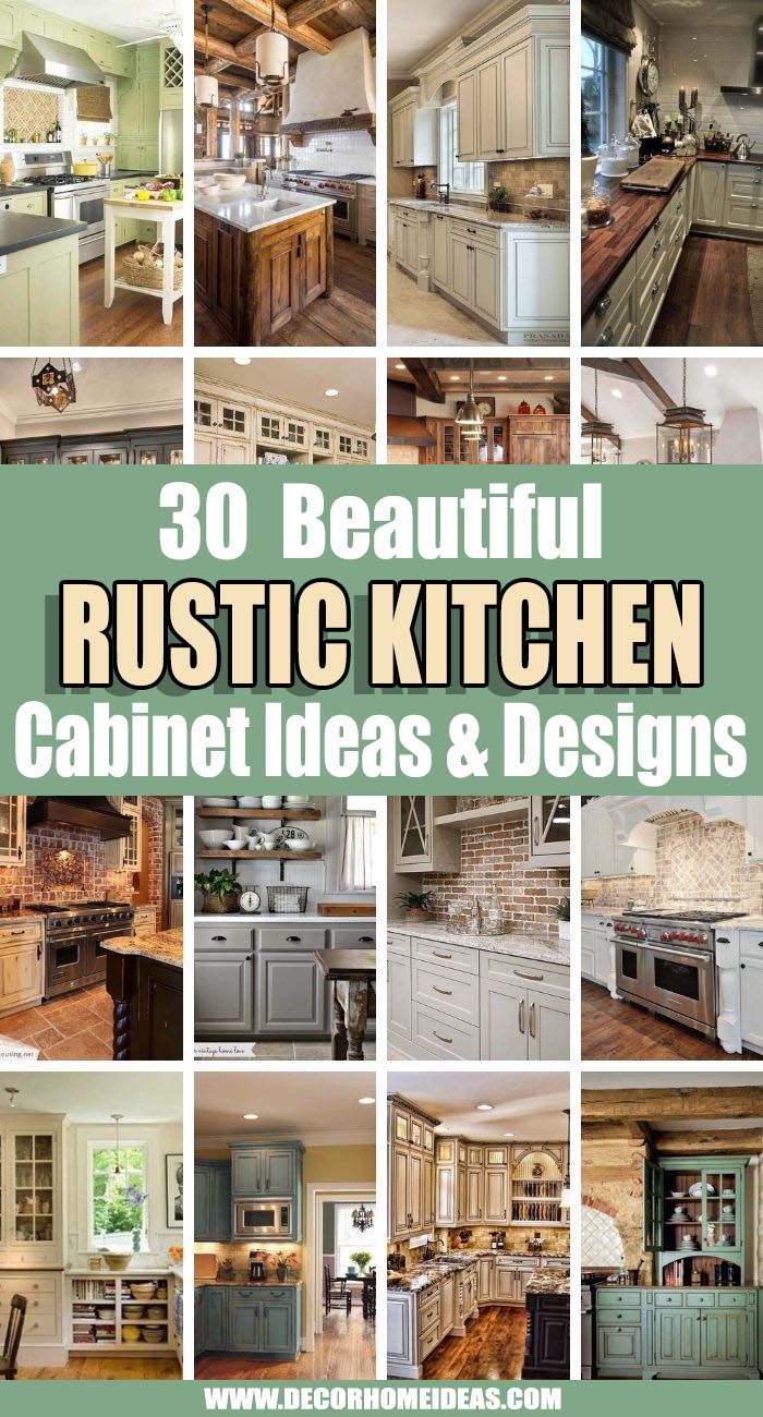 Best Rustic Kitchen Cabinets Ideas. If you are looking for the best rustic kitchen cabinet ideas we are here to help! These are by far the most amazing ideas and designs. #decorhomeideas