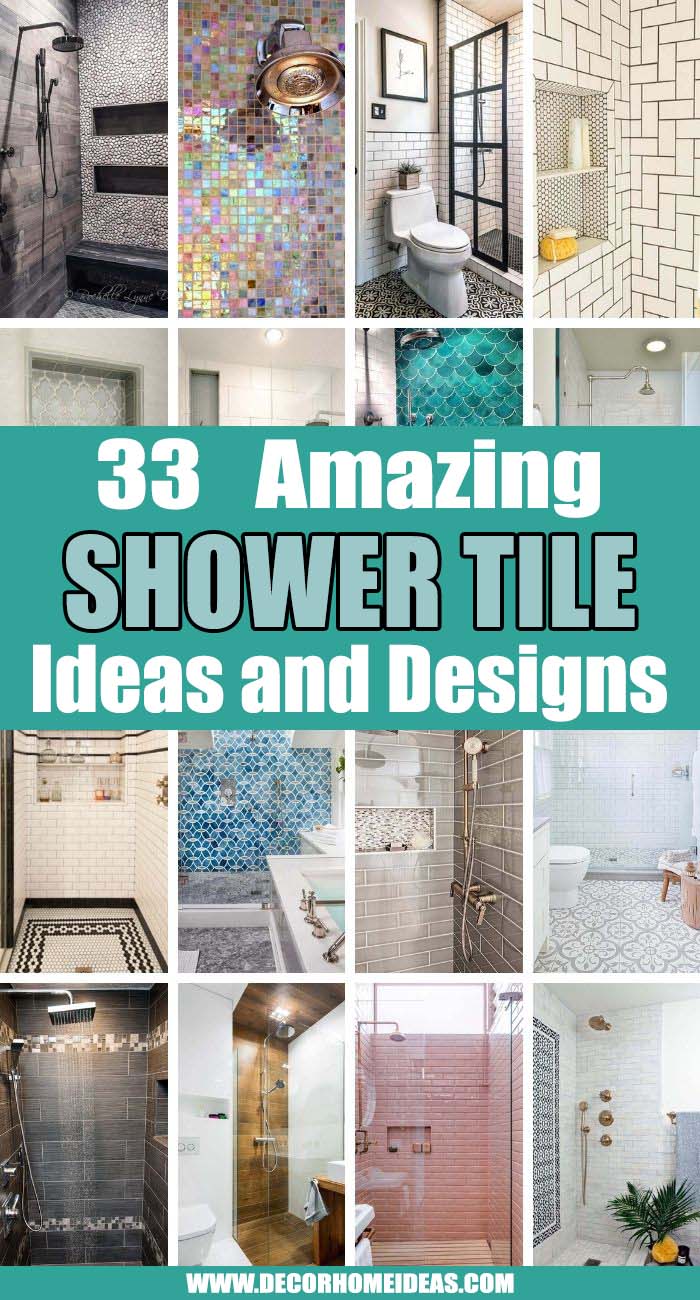 Best Shower Tile Ideas. Your shower is a canvas where you can express your unique style and create a highly functioning space at the same time. Take a look at these shower tile ideas and choose the best one. #decorhomeideas