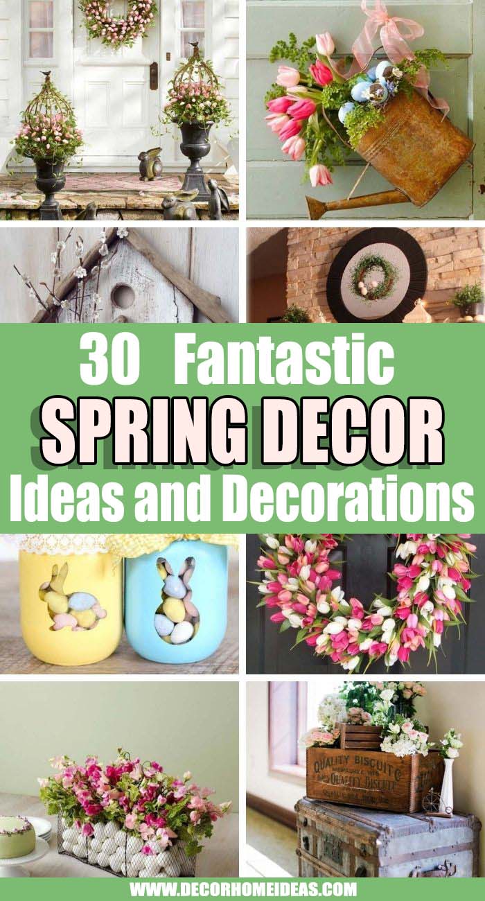 Best Spring Decor Ideas. These spring decor ideas will inspire you to make your home as cheery as the season. Dress up any space, no matter the size, with these bright and refreshing spring decorating ideas. #decorhomeideas