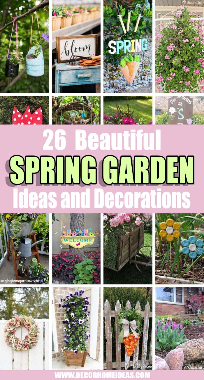 Best Spring Garden Ideas. Whether you're trying something new or sticking to old favorites, these spring garden ideas can provide the inspiration you need to whip your yard into shape for the warmer months. #decorhomeideas
