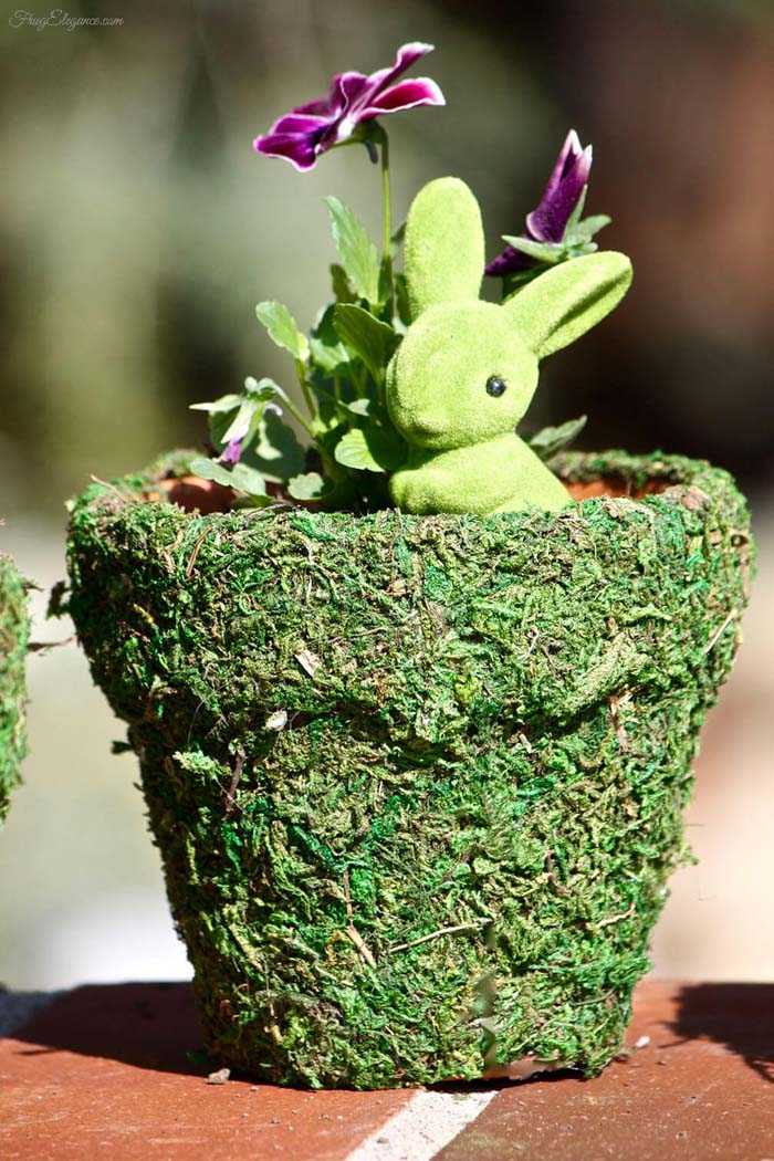 Bring On The Green With Extra Moss #spring #planter #decorhomeideas