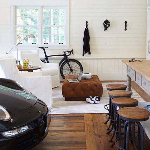 Bring the Car to the Bar #mancave #decorhomeideas