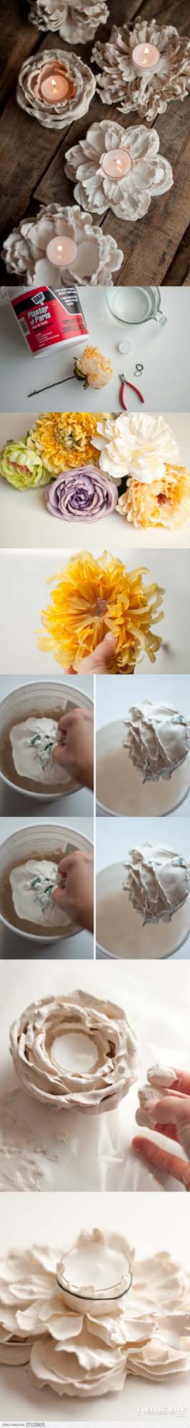 DIY Fresh Flower Votive Holders #diy #weekendproject #decorhomeideas