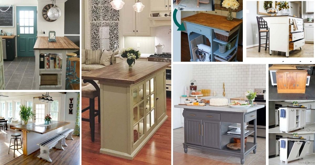 23 Fantastic Diy Kitchen Island Ideas, Unfinished Kitchen Island Base Cabinets Design Ideas
