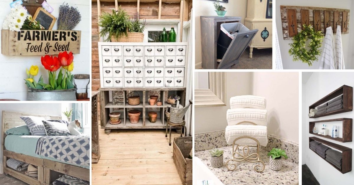 DIY Rustic Storage And Organization Ideas