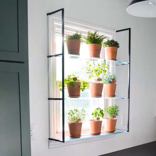 Extended Indoor Window Shelf #windowshelf #plants #decorhomeideas