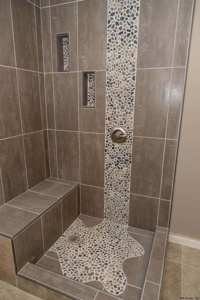 Falling Colors Waterfall Tile Desing #showertiles #tiles #decorhomeideas