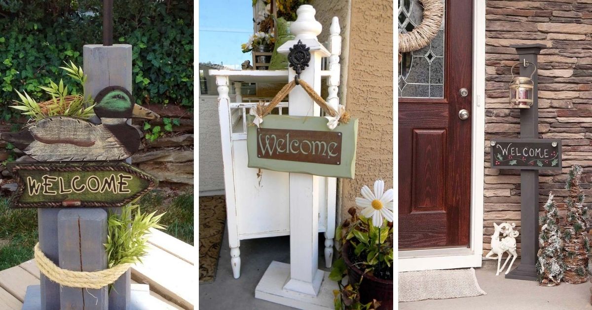 Front Porch Welcome Post Ideas