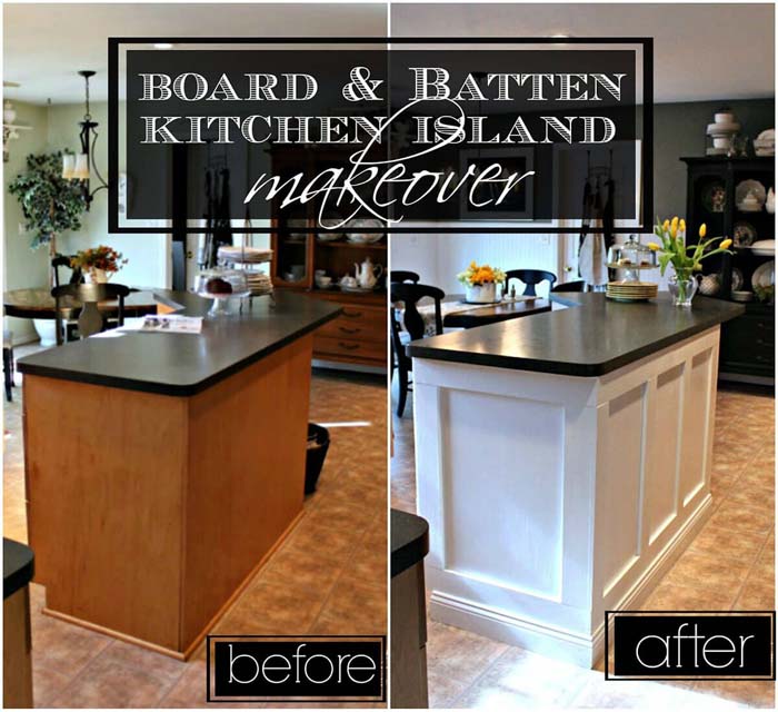 Give Your Island a Face Lift with New Facing #diy #ktichenisland #decorhomeideas