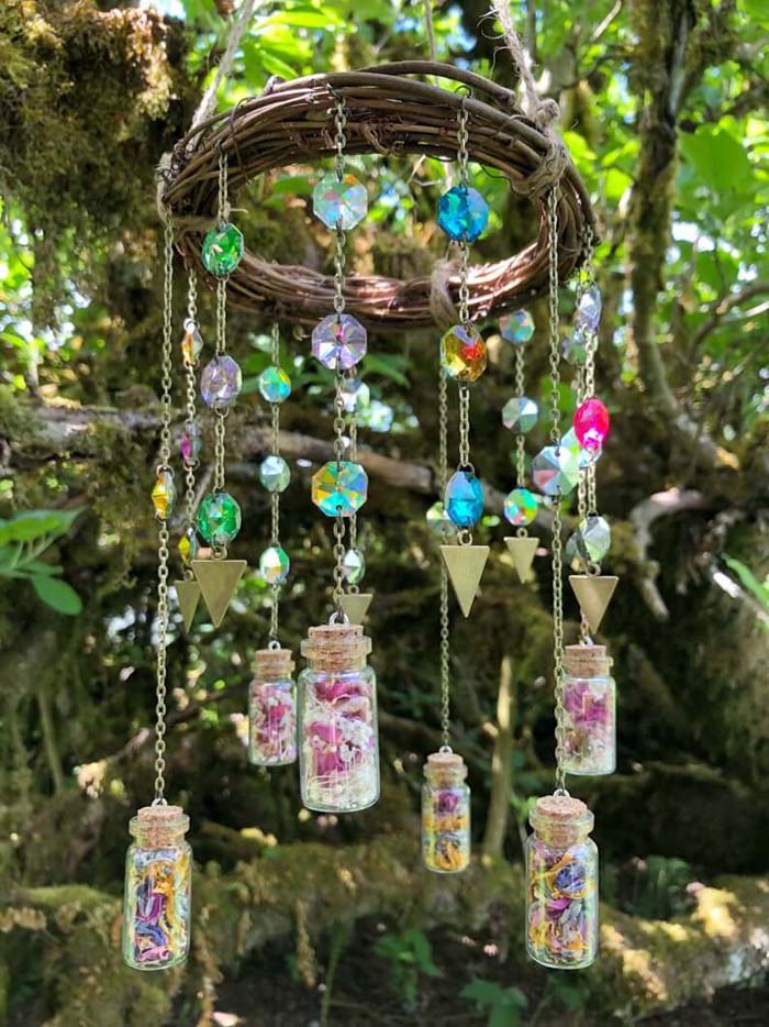 Handmade Bohemian Sun Catcher Chandelier #spring #garden #decorhomeideas