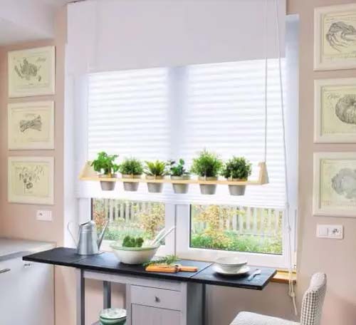 Herb Garden on the Window #windowshelf #plants #decorhomeideas