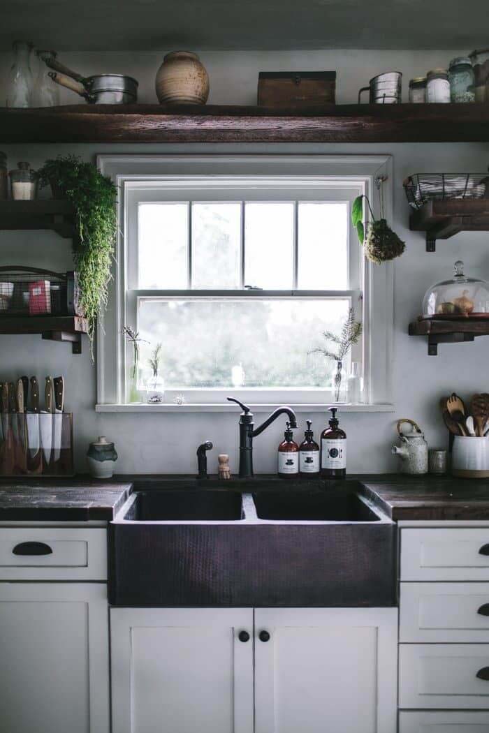 Hudson Valley Style Rustic Kitchen #rustic #kitchencabinet #decorhomeideas